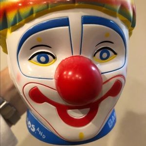 Ringling Bros And Barnum & Bailey Circus Clown Plastic Mug Cup Souvenir Vintage